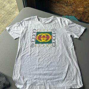 White Tee with Vibrant Logo